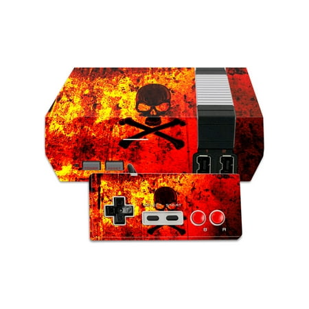 MightySkins Protective Vinyl Skin Decal for Nintendo NES Classic Edition wrap cover sticker skins Bio Skull