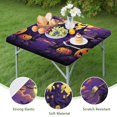thumbnail image 4 of Halloween Themed Elastic Edge Tablecloth 34x34 Inch Square - Features Festive Ghosts and Pumpkins Pattern for Party Decor, 4 of 6