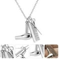 thumbnail image 4 of Alloy Necklace Sweater Chain With Hair Dryer Scissors Comb Pendant Great Gift, 4 of 6