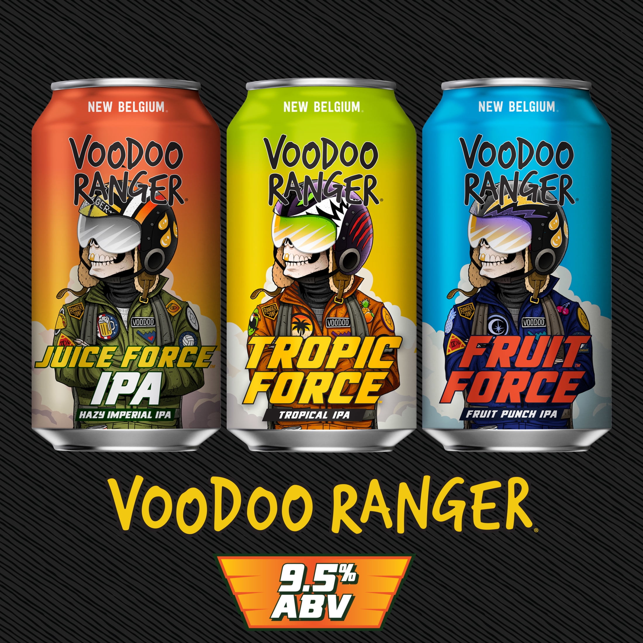 Voodoo Ranger Juice Force Hazy Imperial IPA Craft Beer, 6 Voodoo Ranger Juice Force Hazy Imperial IPA Craft Beer, 6