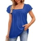 thumbnail image 2 of Top de manga corta NikouMX Blusa de encaje con volantes S M L XL 2XL, 2 of 2