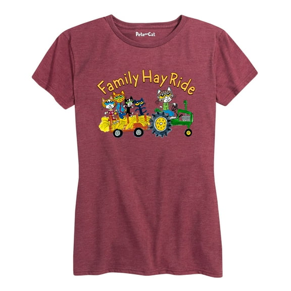 Pete The Cat - Family Hay Ride - Women's Short Sleeve Graphic T-Shirt