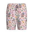 thumbnail image 4 of Gaeub Hello Summer With Gnome Printed Men's Short Pajama Pants, Lightweight Lounge & Sleep Bottoms Keep You Cool - X-Large, 4 of 9