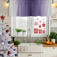 thumbnail image 5 of Purple Grey Ombre Curtain Valances for Windows, Kitchen Valance Window Treatments Panel 2 Pack, Farmhouse Gradient Minimalist Rod Pocket Short Curtains for Bathroom Bedroom 42 x 18 Inch, 5 of 8