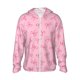 thumbnail image 1 of Balery Pink Bows Sudadera ligera de manga larga con capucha y protección solar UPF 50+ para hombre y mujer, ideal para pesca y running-Large, 1 of 7