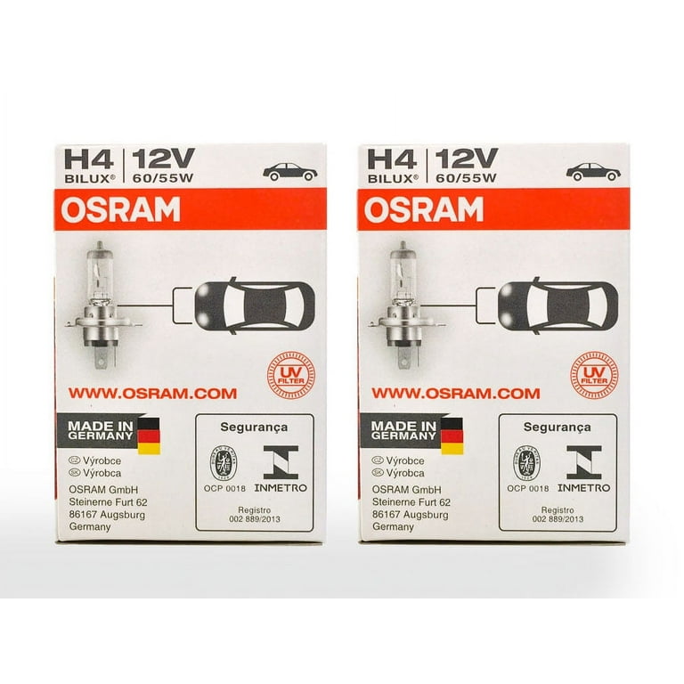 H4/9003/HB2: Osram Original Line Standard Halogen OEM Bulb 64193