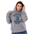 thumbnail image 3 of America Cracks Me Up Liberty Bell USA Unisex Plus Fleece Graphic Hoodie Brisco Brands 3X, 3 of 6