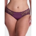 thumbnail image 2 of Joyspun Women's Microfiber and Lace Hipster Panties, 3-pack, Sizes to 3XL, 2 of 8