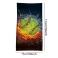 thumbnail image 3 of PHIGZNT Microfiber American Flag Baseball Beach Towel 4th of July - 30"x60" Large Beach Towel Cool Quick Fast Dry Absorbent Lightweight Sand Free Bath Towels, 3 of 5