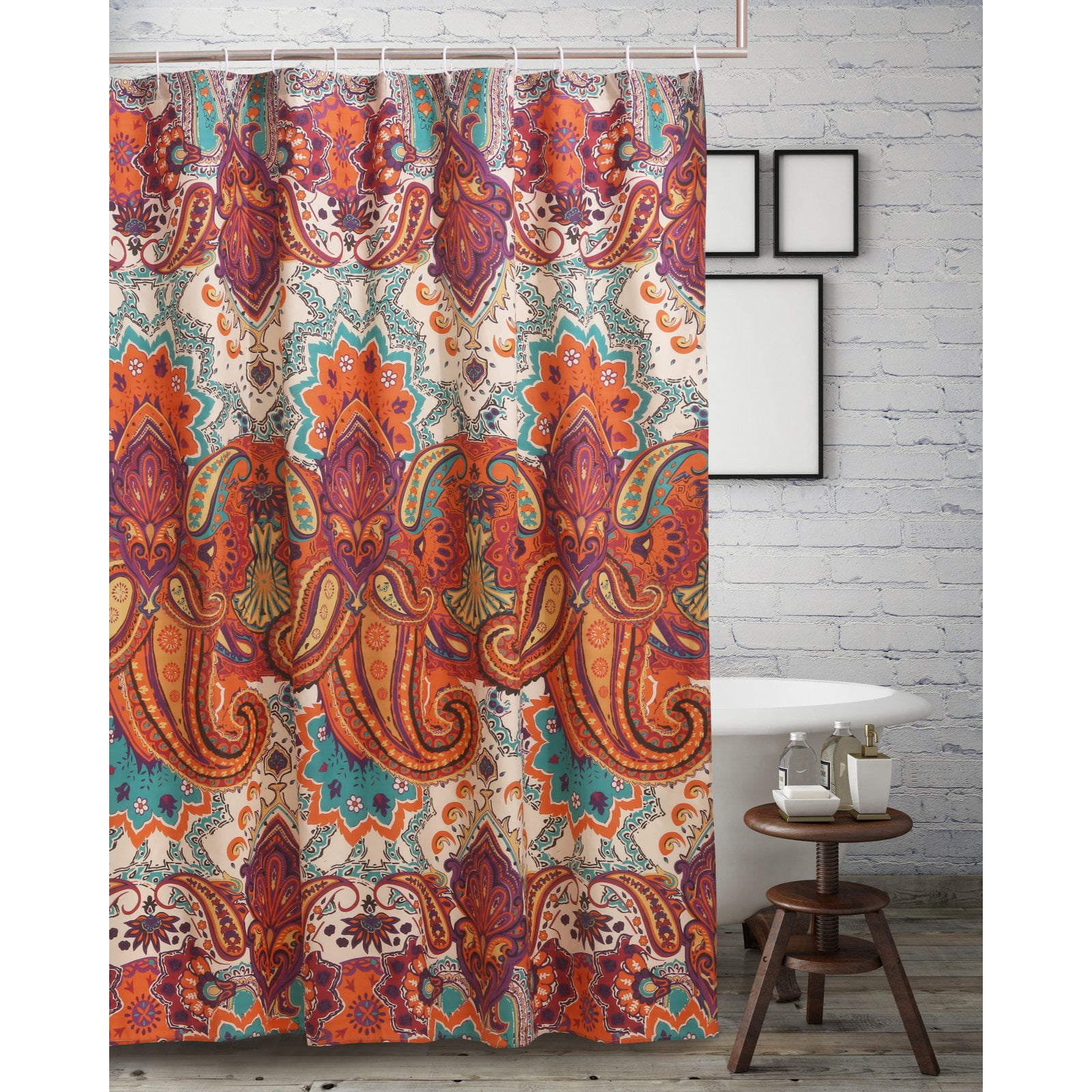 Greenland Home Fashions Nirvana Shower Curtain, 72x72inch