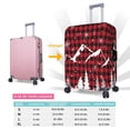 thumbnail image 6 of Kll Christmas Tree Buffalo Plaid Luggage Cover Suitcase Cover Suitcase Protector (Luggage not included)-Large, 6 of 8
