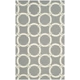 thumbnail image 2 of SAFAVIEH Four Seasons Soren Geometric Polyester Area Rug, Grey/Ivory, 5' x 8', 2 of 7