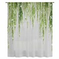 thumbnail image 2 of Sage Green Sheer Curtains 72 Inches Long, Summer Botanical Leaves Watercolor Light Filering Curtains, Breathable Simi Curtain Privacy Drapes for Living Room Bedroom Lightweight Window Treatment, 2 of 9