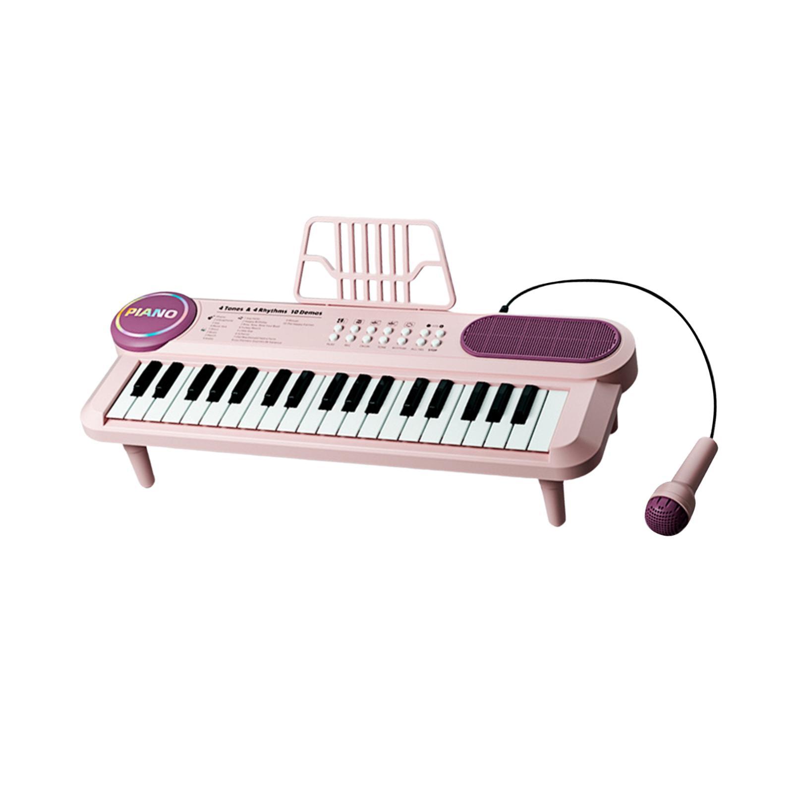 LeeQinersw 37 Keys Electronic Keyboard Piano, Kids Piano Keyboard Multi Functional with for
