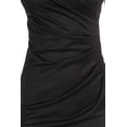thumbnail image 4 of Auliné Collection Womens V-neck Zip Up Work Office Career Side Wrap Sheath Dress Black Small, 4 of 5