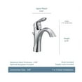 thumbnail image 3 of Eva High Arc Bathroom Faucet, Single Lever Handle, With Pop Up, Chrome, 3 of 4