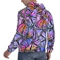 thumbnail image 6 of Lsque Watercolor Butterflies Pattern Casual Men's Hoodie,Hooded Sweatshirt with Kangaroo Pocket,Pullover Hoodie-3X-Large, 6 of 7