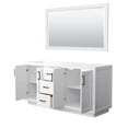 thumbnail image 2 of Wyndham Collection Miranda 66" Plywood Double Bathroom Vanity in White/Black, 2 of 5