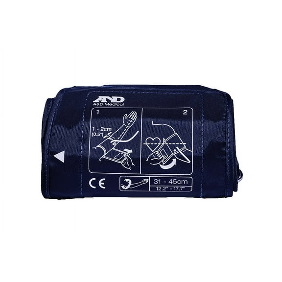 A&D Medical Large Upper Arm Blood Pressure Monitor Replacement Cuff, Latex-Free, ISO Connector (UA-291A)