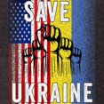 thumbnail image 3 of CafePress - Save Ukraine! America Supports Ukraine T Shirt - Mens Football Shirt, 3 of 4