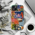 thumbnail image 6 of Abstract Collage Art Phone Case, Tribal Horse & Sea Creature Patchwork Design, Protective Cover for iPhone 17 16 15 14 13 12 11 Pro Max Mini, 6 of 6