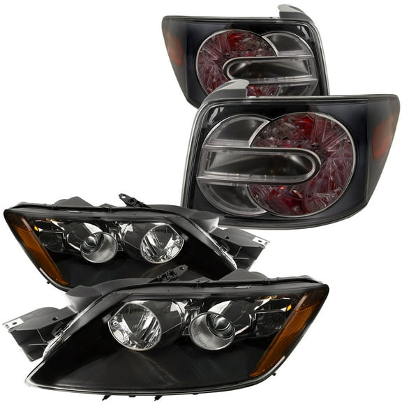 Fits 2007-2011 Mazda CX-7 Headlights And Tail Lights Set Factory Fit And Finish