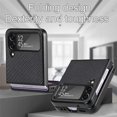 thumbnail image 4 of Funda de moda de fibra de carbono anticaída para Samsung Galaxy Z Flip 4 5 Flip5 Flip2 5G Flip4 Flip 3 2 Flip3, funda delgada protectora, 4 of 5