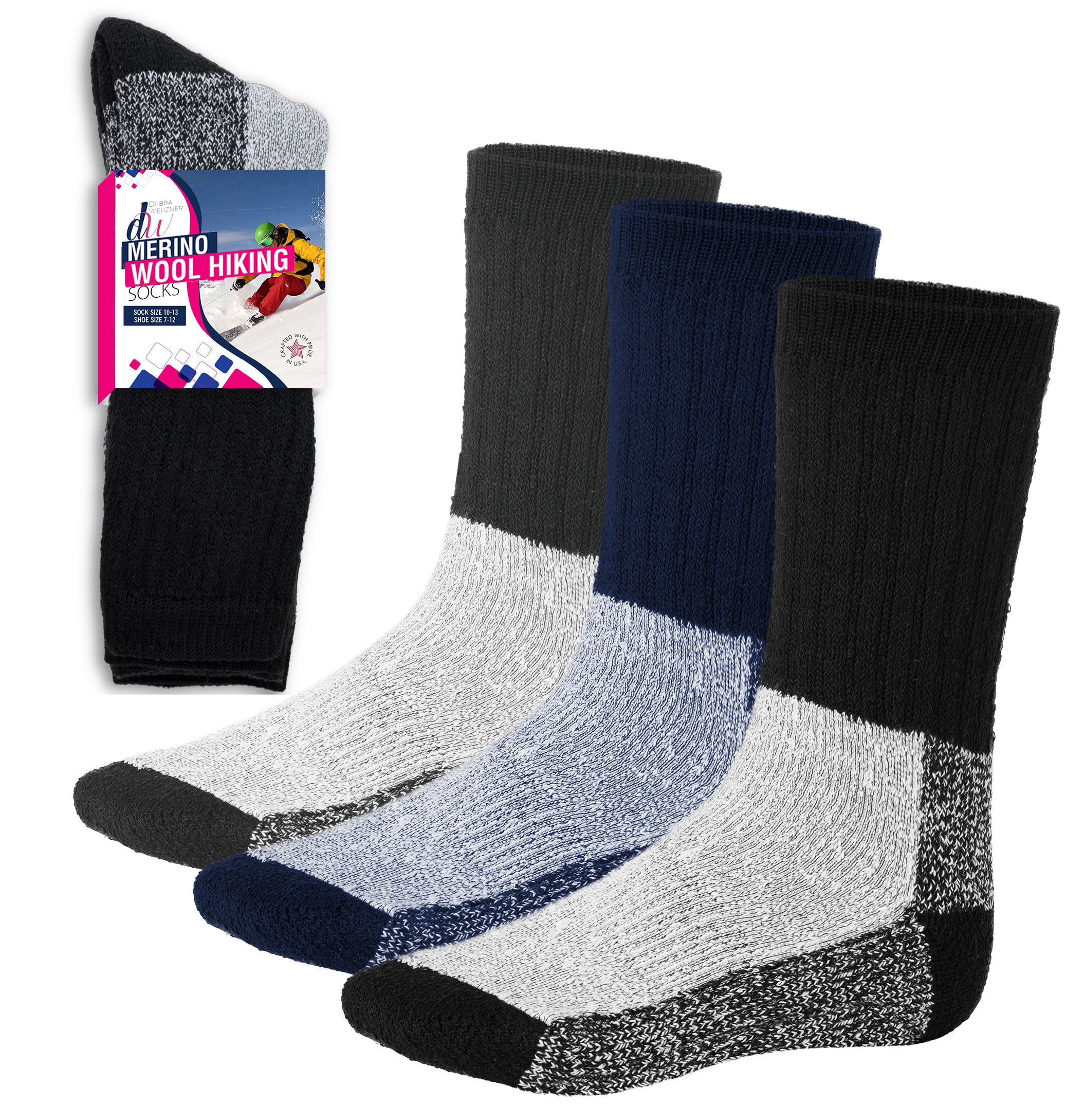 Cold Weather Merino Wool Socks Size 10-13 USA