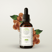 HerbEra Camu Camu Tincture, Herbal Dietary Supplement for Antioxidant Support, Camu Camu (Myrciaria dubia) Dried Fruit Extract, Natural, Alcohol-Free, Drops 2 oz