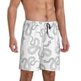 thumbnail image 2 of Fotbe Hand Drawn Snake Pantalones Cortos de Pijama para Hombre, Ropa de Dormir, Pantalones de Pijama Cortos para Hombre-X-Large, 2 of 6