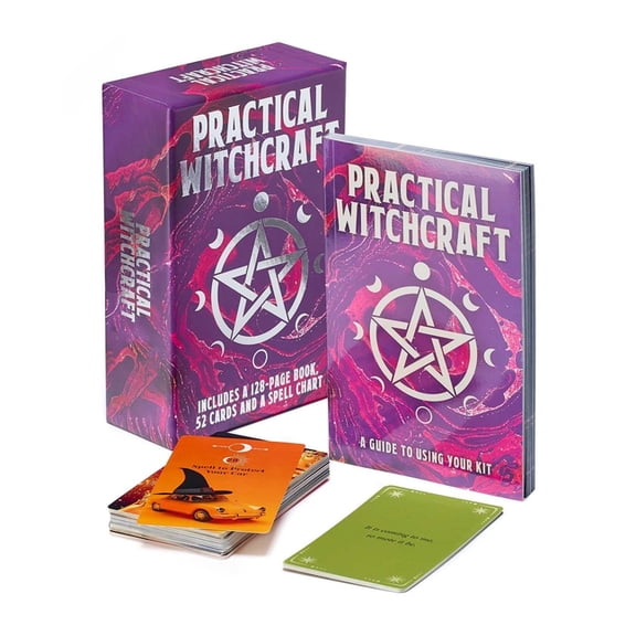 Sirius Oracle Kits Practical Witchcraft Book & Card Deck: Includes 128-Page Book, 52 Cards and a Spell Chart, (Paperback)