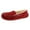 Ruby, variant on Old Friend Footwear Women's Bella Plush Nubuck Slippers 441310 (Ruby, 11)