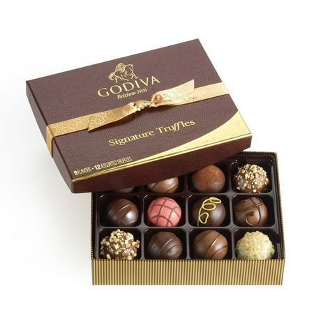 Godiva Chocolatier Signature Chocolate Truffles 12 Piece Gift