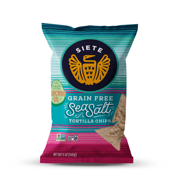 (12 Pack) Siete Tortilla Chip - Sea Salt , 5 Oz