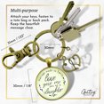 thumbnail image 4 of Bonus Daughter In Law Gutsy Goodness Bronze Metal Keychain Marriage Made Family Wedding Adult Female Jewelry, 4 of 8