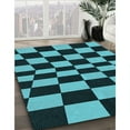 thumbnail image 2 of Ahgly Company Indoor Square Patterned Deep Teal Green Area Rugs, 7' Square, 2 of 6