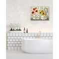 thumbnail image 4 of Farmhouse Flower Bathroom Decor Wall Art Rustic Sunflower Daisy Floral Plant Pictures Wall Decor Relax Soak Unwind Sign Canvas Painting Prints Artwork Home Decorations Framed for Bathroom 16"x12", 4 of 6