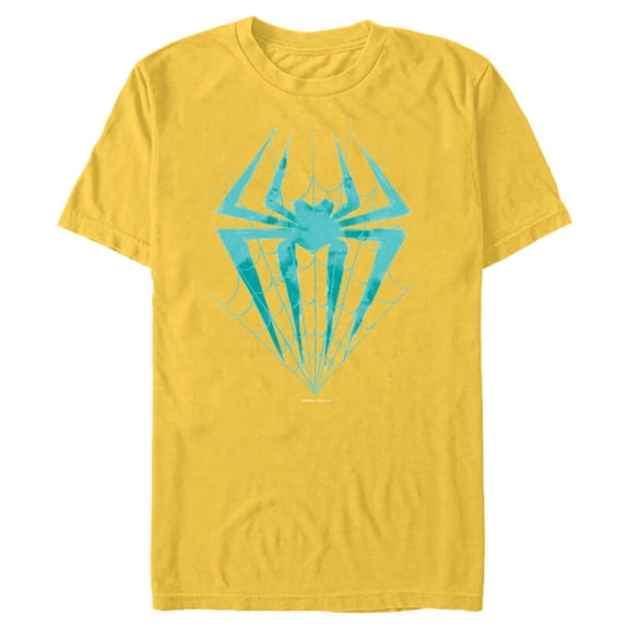 Marvel Spider-Man: Across the Spider-Verse Gwen Symbol - Short Sleeve Blended T-Shirt for Adults - Customized-Yellow