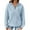 Light Blue, variant on Otntypg Waffled Knit Sweatshirts for Women Fall Long Sleeve Casual Quarter Zip up Lapel Collared V Neck Pullover Tops Lightweight Fashion 2025 Outfit Sweatshirt with Pockets Navy XL
