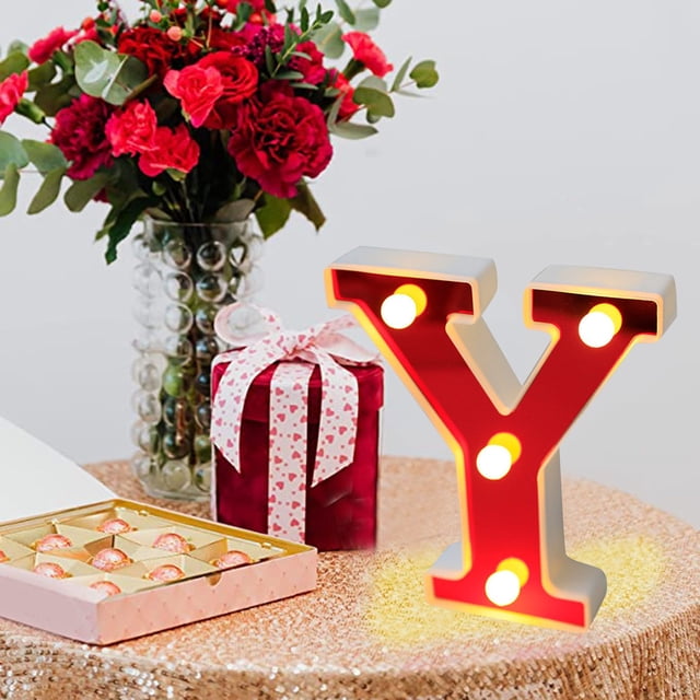 Desktop Decor Fashion LED Subtitle Lamp LED Lamp Life Is Long Long Term Use Without Heat. Get The Best Decorative Effect LED Letter Lights Light Up Plastic Letters Standing Hanging
