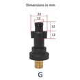 thumbnail image 3 of Ruiboury 1pc Pressure Washer Adapter Foam Nozzle Adapter Car Washing Accessories Type G 1Set, 3 of 6