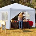 thumbnail image 1 of Zimtown 10' x10' Ez Pop-up Carpa para Fiesta de Bodas con Bolsa de Transporte Blanca, 1 of 8