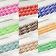 thumbnail image 2 of 30P Colorful Hot-melt Cluster False Eyelashes, Handmade Shiny Purple & Blue, Stage Style Gradient Lashes for Self-grafting, 2 of 5