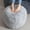 Grey, variant on Round Stuffed Pouf Ottoman, Long Faux Fur Poufs with Foam Chunk Filling, Fluffy and Furry Pouf Foot Stool Storage Ottoman, 20 X 15 Floor Poufs Foot Rest for Living Room, Grey