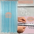 thumbnail image 3 of Heavy 8G PEVA Shower Curtain Liner, 3D Semi Transparent Design, 70 x 72 inch, Plastic Hooks Included, 3 of 4