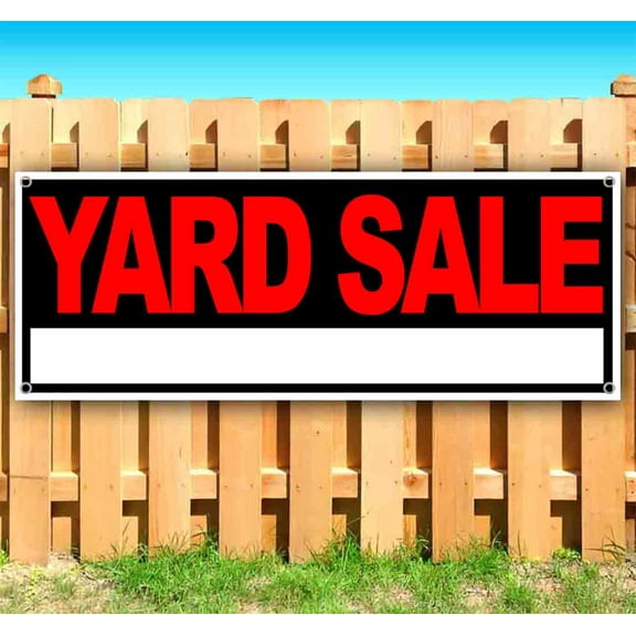 Yard Sale 13 oz Vinyl Banner With Metal Grommets