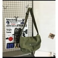 thumbnail image 3 of Kukuzhu Japanese Grunge Hobo Canvas Crossbody Bag for Women Hippie Punk Harajuku Purse Academic Aesthetic Large Messenger Bags (black), 3 of 6