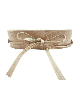 Women Obi Style Waist Belt Soft Faux Leather Wide Wrap Around Bowknot  Ladies Waistband Belts 2 Packs by WHIPPY (Black+Brown, Fit Waist 25-30  Inches) price in UAE,  UAE