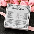 thumbnail image 3 of To My Badass Niece Gift - Unique Niece Jewelry with Meaningful Message Card, Thoughtful Gift for Loved Ones, Alluring Love Necklace, 3 of 8