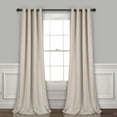 thumbnail image 5 of Lush Decor Insulated Grommet Solid Color Blackout Room Darkening Window Curtain Panel, Light Gray, 120''L x 52''W, Set of 2, 5 of 11